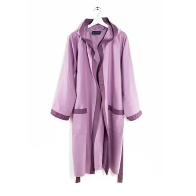 Immagine di Caleffi Accappatoio Uomo Donna Microfibra Morbido Leggero Assorbente Rapida Asciugatura, Cappuccio Tasche Cintura con Passanti e Gancio + Bag Coordinata