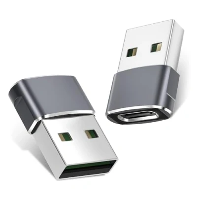 Immagine di BASESAILOR Adattatore da USB C a Confezione 2 Adattatori Femmina Maschio Compatibile con iPhone 15 14 16 Pro Max,iPad 10 Air 5 Mini 6,Airpods,Samsung Galaxy A54 A53 S24 S23 S22