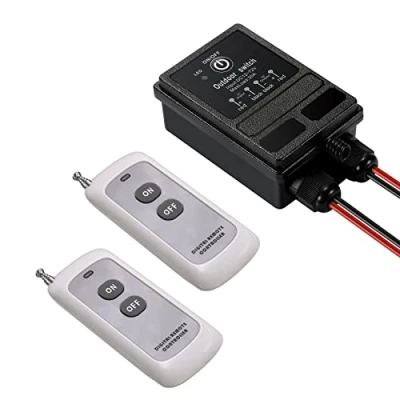 Immagine di ZHOFONET Interruttore con telecomando 12v,IP65 impermeabile DC12V 72V 40A relè controllo RF remoto wireless 984ft lungo raggio per luci e attrezzature elettriche