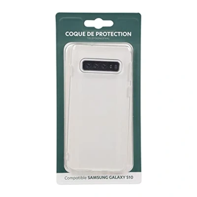 Immagine di ITENSE Custodia in plastica trasparente TPU morbido Compatibile con Samsung S10 protettiva Durevole e leggera Protegge da urti graffi Comoda facile pulire Morbida