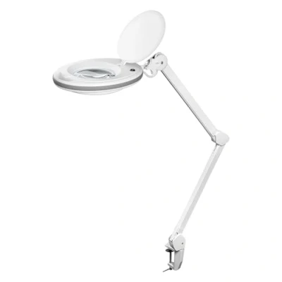 Immagine di goobay 60360 lámpara de aumento LED con pinza / plástico 8 W consumo, temperatura color 6500 K flujo luminoso 650 lm tensión servicio 230 V (AC) blanco