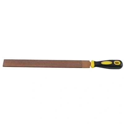 Immagine di Lima Piatta con Rivestimento Diamantato Brasata Sabbia Diamantata Lime Diamantate per Brasatura Raspa Metallo Duro Affilatura Rettifica Intaglio Utensili Manuali(12 Inch)