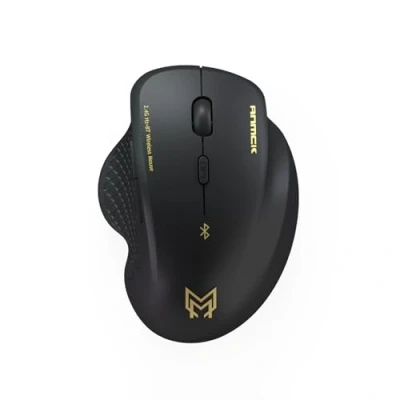 Immagine di Mouse Bluetooth, Ricaricabile Senza Fili (Modalità Doppia: BT 5.1 + 2,4G), DPI Regolabili 1000/1200/1600, Wireless Ergonomico Silenzioso per Laptop, PC, Computer, Mac OS, Android, Windows.