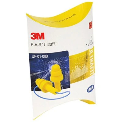 Immagine di 3M EAR UF01000 UltraFit Tappi per le orecchie 29 dB usa e getta EN 352 2 50 Paio/a
