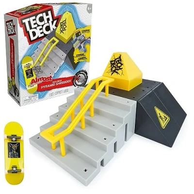 Immagine di Tech Deck, Pyramid Shredder, X Connect Park Creator, set di rampe da personalizzare e costruire con fingerboard speciale, giocattoli per bambini 6 anni in su