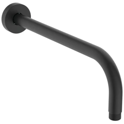 Immagine di Ideal Standard Idealrain, Braccio a parete per soffione, Supporto L doccione da 30cm, Nero seta