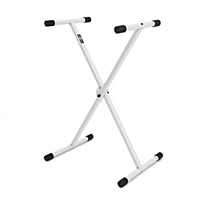 Immagine di Leggero X Frame Keyboard Stand Bianco Gear4music 30kg Max Load