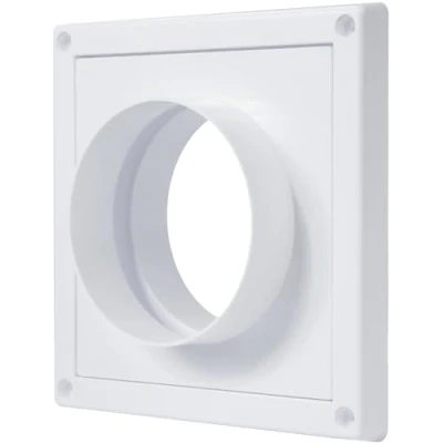 Immagine di Vent Systems Connettore per condotto di ventilazione da 10,2 cm, flangia diritta tubo in plastica, piastra collegamento raffreddamento, riscaldamento, sistema