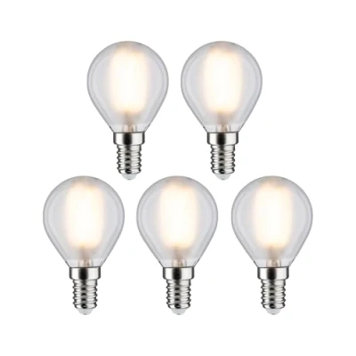 Immagine di Paulmann 29097 LED (monocolore) ERP F (A G) E14 Forma di goccia 4.8 W Bianco caldo (Ø x A) 45 mm 78 5 pz.