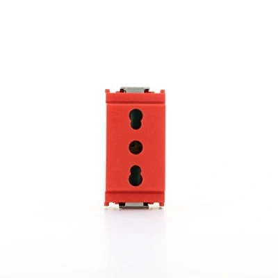 Immagine di VIMAR 16203/R PRESA 2P+T 16A P17/11 ROSSO