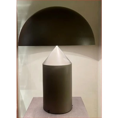 Immagine di Oluce Atollo 233 Bronzo Lampada da Tavolo 2x100W E27 Dimmerabile By Vico Magistretti