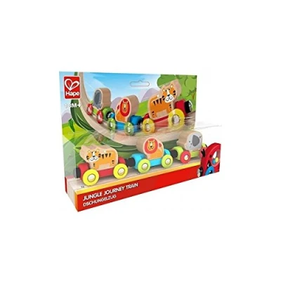 Immagine di Hape E3807 Jungle Journey Railway Engine My First Wooden Train Track Accessories