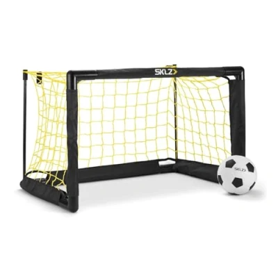 Immagine di SKLZ Mini porta professionale con palla morbida da 12,7 cm, facile montare, design compatto per un divertimento senza fine, perfetta uso interno ed esterno, migliora le abilità calcistiche e la