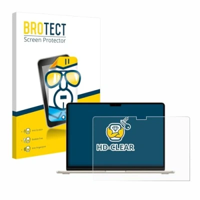 Immagine di brotect Pellicola Protettiva per Apple MacBook Air 15&quot; M3 2024 Protezione Schermo [Trasparente, Anti Impronte]