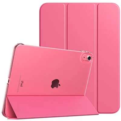 Immagine di TiMOVO Cover Custodia Compatibile con iPad 10 Generazione 10,9&quot; 2022, Retro in PC Rigido Semi Trasparente, Funzione di Auto Sveglia/Sonno, Anguria Rossa