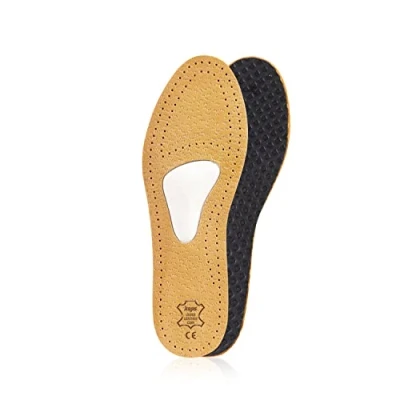 Immagine di Kaps Solette Ortotiche in Cuoio per Scarpe il Neuroma di Morton e dolore all&#039;Avampiede, con Supporto Cuscino Arco Metatarsale, Uomo Donna, Allevia, Tutte le taglie (44 EUR)
