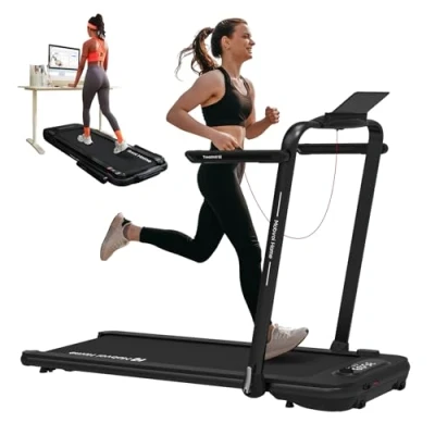 Immagine di Mobvoi Home Treadmill SE Tapis Roulant Elettrico 1 12km/h Pieghevole 3 in Tappetino da Passeggio Portatile Compatto 2,5 HP con Display LED Telecomando per Ufficio Domestico Supporto Tablet