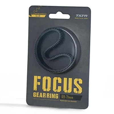 Immagine di Tilta Anello di messa a fuoco senza cuciture per obiettivo da 69 71 mm Mini Follow Focus Nucleus Nano DSLR 0.8 Mod Standard Gear Accessori obiettivi TA FGR 6971