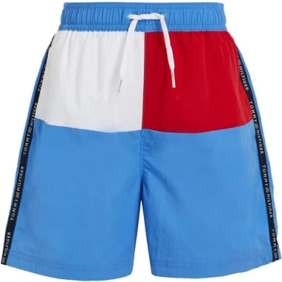 Immagine di Tommy Hilfiger Medium Drawstring Shorts da mare per bambini, Taglia: 164 176, Blue spell
