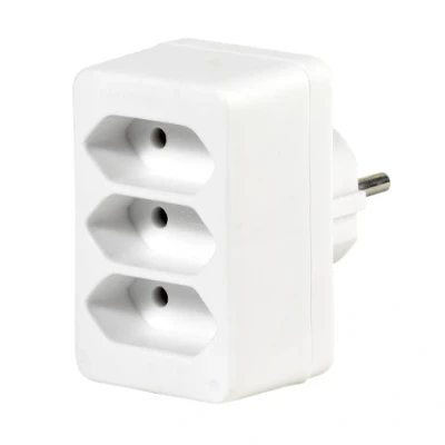Immagine di Vivanco A3 WE adattatore per presa di corrente Tipo F C (Europlug) Bianco