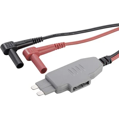 Immagine di VOLTCRAFT MS 4 Adattatore per misurazioni Spina con fusibile piatto a banana mm Guaina isolante Nero, Rosso