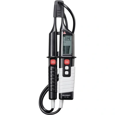 Immagine di VOLTCRAFT VC 64 Tester di tensione a due poli CAT III 1000 V, IV 600 V Acustico, LCD, LED