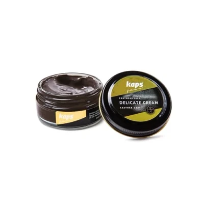 Immagine di Kaps Crema per la Cura delle Scarpe, Intensiva e Nutrimento Pelle, Delicate, 70 Colori (139 Marrone Medio)