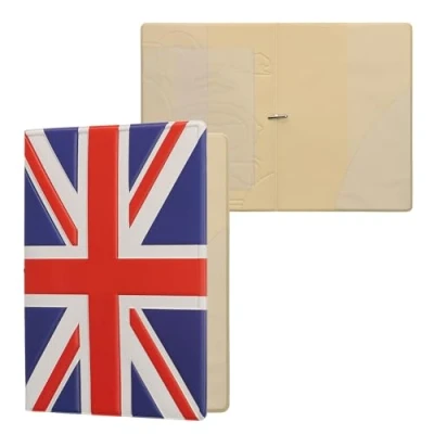 Immagine di kwmobile Custodia per Passaporto Porta con Chiusura di Sicurezza ad Elastico Protezione Documenti rosso/bianco/blu