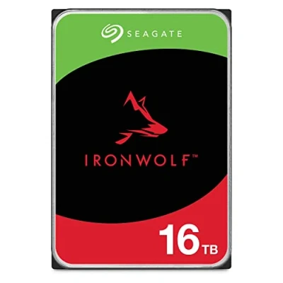 Immagine di Seagate IronWolf, 16TB, Hard Disk SATA da 6GBit/s, HDD, CMR 3,5&quot; 7.200 RPM, Cache 256 MB per NAS con Sistema RAID, 3 anni Rescue Services (ST16000VN001)