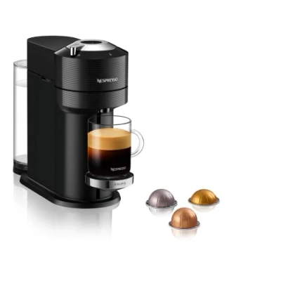 Immagine di Krups Nespresso VERTUO Next XN9108 Macchina per caffè espresso, diverse dimensioni, 5 dimensioni tazze, tecnologia Centrifusion, riscaldamento 30s, Wifi e Bluetooth, nero