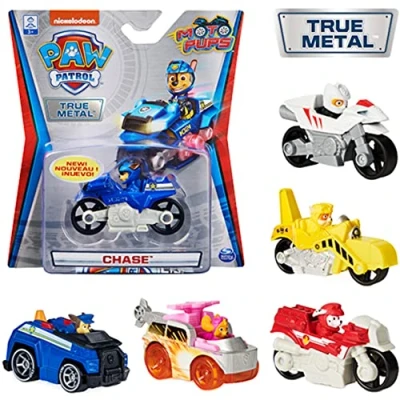 Immagine di Paw Patrol, Veicolo Die Cast da Collezione True Metal, in Scala 1:55