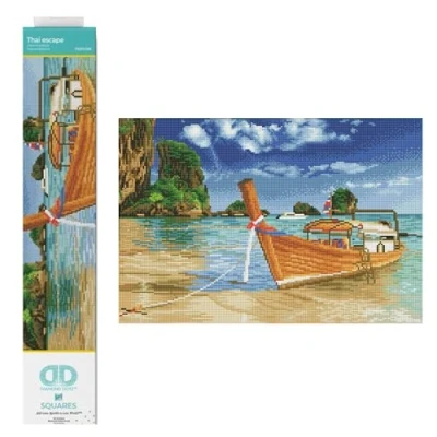 Immagine di DIAMOND DOTZ Kit Intermedio DQ10, Colore Fuga Tailandese, 52 x 35cm, DQ10.006