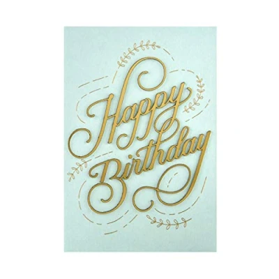 Immagine di Hallmark Biglietto di auguri compleanno, design classico della collezione Signature con scritta effetto 3D