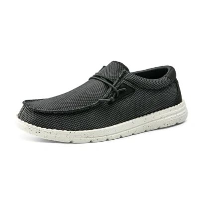 Immagine di Bruno Marc Mocassini da uomo casual slip on stretch scarpe 1.0, Nero/Bianco, 48 EU