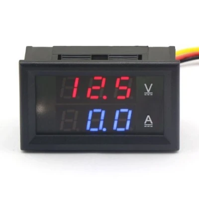 Immagine di ARCELI 100174 Multimetro digitale Dual LED Display Voltmetro DC 4.5V a 30V Amperometro 0 50A Voltage Current Meter Volt Amp Panel Monitor per Auto Car Motor