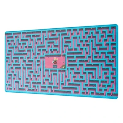Immagine di Grupo Erik: Tappetino mouse Gamer Maze XXL, base antiscivolo, 100% waterproof e con rifiniture di qualità, 80 x 35 cm, videogame