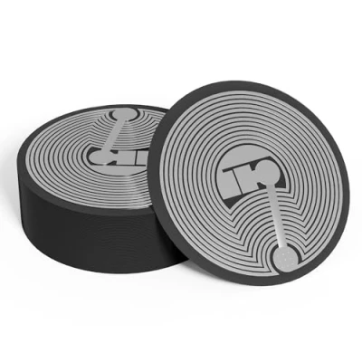Immagine di 30 Pezzi NFC Tags NTAG215 Autocollants Noir Sticker Rewritable Étiquette Ronde avec 504 Octets de Mémoire Balises Fonctionne Tous les Appareils Compatibles NFC(Rond, 25 Mm)