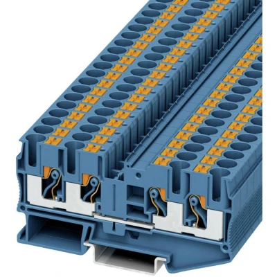 Immagine di Phoenix Contact PT 6 QUATTRO BU 3212947 Morsetto passante Numero Poli (num): 4 0.5 mm² Blu 50 pz.