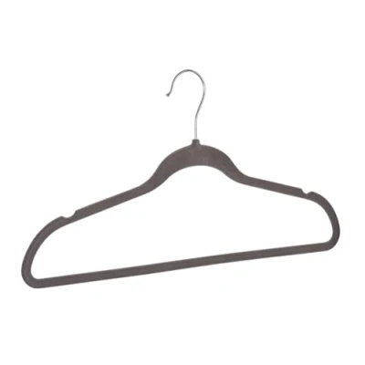 Immagine di Wenko Grucce con Superficie vellutata Grigio Set di 5 grucce,