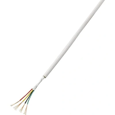 Immagine di TRU COMPONENTS 1567174 Cavo per allarmi LiYY 4 x 0.22 mm² Bianco 50 m