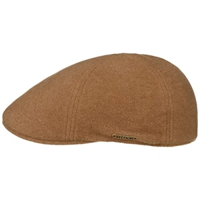 Immagine di Stetson Texas Wool Gatsby cap Coppola Uomo Berretti Piatti Cappello Piatto Berretto Becco Anatra con Visiera, Fodera, Fodera Inverno Autunno/Inverno XL (60 61 cm) Marrone Chiaro