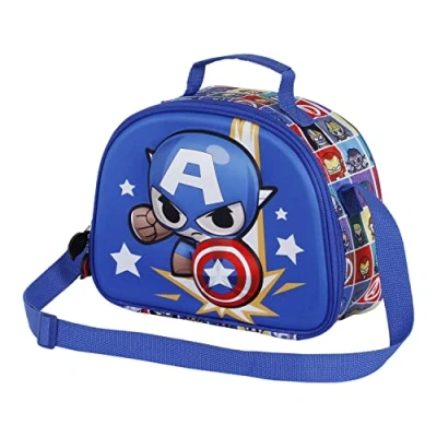 Immagine di Karactermania Captain America Punch 3D Lunch Altri accessori per bambini, Taglia: One Size, Azul