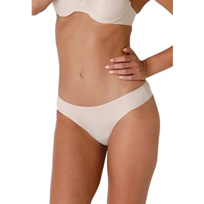 Immagine di Lovable Invisible Micro 3 PACK Brasiliano Slip, Donna, Taglia: XL, Nude