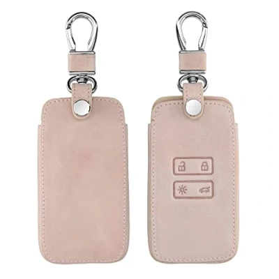 Immagine di kwmobile Custodia Compatibile con Renault 4 tasti Smart Key (solo Keyless Go) Cover Chiavi Auto Protezione Copri Telecomando Chiave Copertura oro rosa