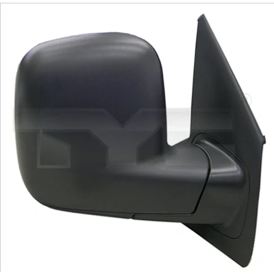 Immagine di specchio retrovisore esterno Tyc 337 0146 Sx nero asferico, per a regolazione manuale VOLKSWAGEN: Transporter 5, 5 Bus
