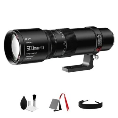 Immagine di TTArtisan Teleobiettivo F6.3 da 500 mm, full frame, grande apertura, grandangolo, obiettivo a focus lungo, compatibile con fotocamere mirrorless Sony E Mount a7 a7II a7III a7R a7RII a7RIII a7RIV a7S