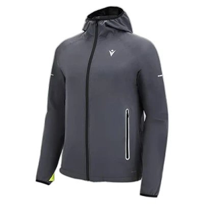 Immagine di Macron Run Fcc Caleb Rain Jacket Light Man Mgry, Giacca Antipioggia Uomo, Grigio (Grey), L