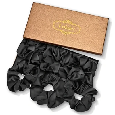 Immagine di [6 Pezzi] Lolalet Scrunchies per Capelli in Raso, Elastico Scrunchies, Set Elastici Stoffa Raso Donne Ragazze (Stile F)