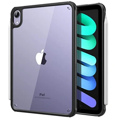 Immagine di TiMOVO Custodia Compatibile con Nuovo iPad Mini 6a Generazione, 6 Cover(8,3 Pollici, 2021), Cover Protezione in TPU Morbido e Resistente Trasparente AntiGraffio, Nero