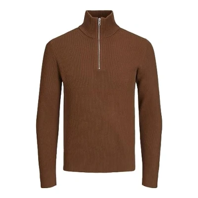Immagine di Jack &amp; Jones Jprccperfect HALF ZIP SN Maglione, Uomo, Taglia: XL, Cambridge brown